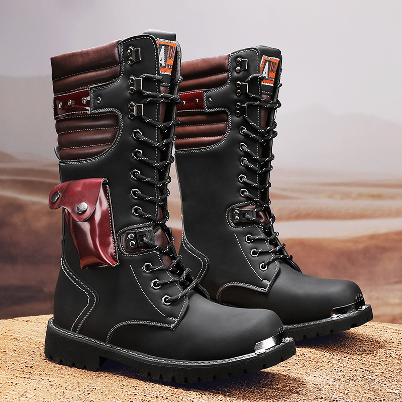 Crossfit Outdoor - Sepatu bot motor pria model high