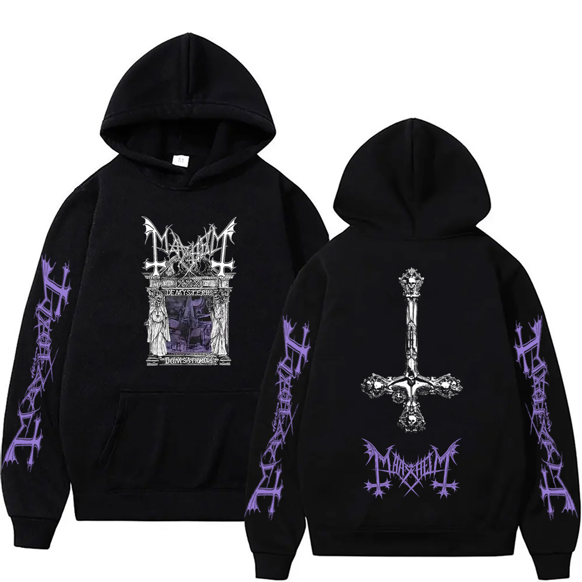 Crossfit Mayhem - Hoodie Grafis Rock Band Mayhem De