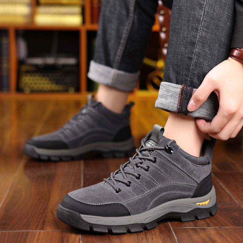 Crossfit Outdoor - Sepatu Kulit Musim Dingin Pria Sepatu