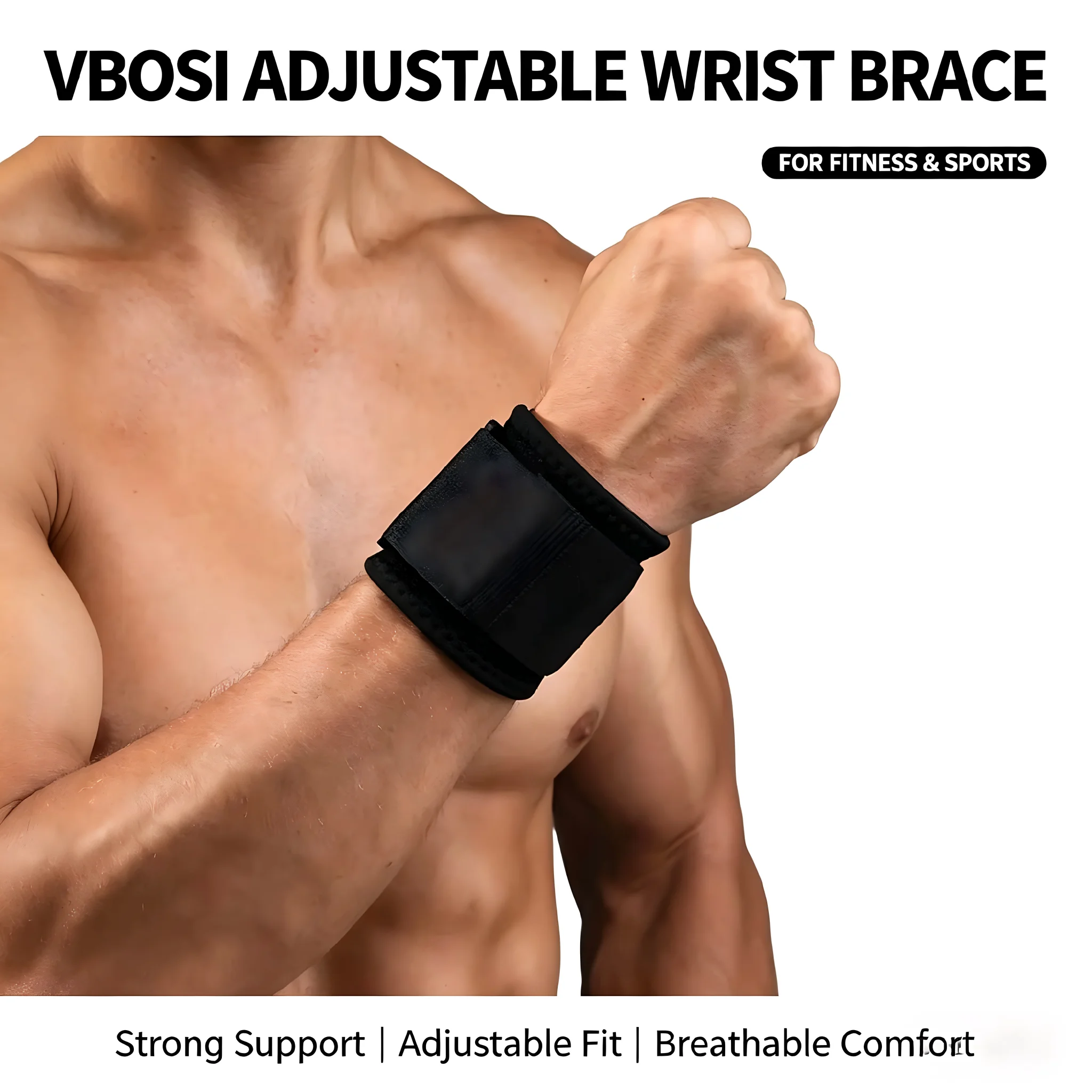 Wrist Wrap Support - Pembalut Pergelangan Tangan Profesional yang Bernapas