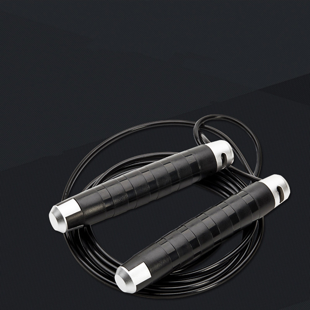 Tali Lompat Kabel Baja Hitam S - Jump Rope Speed Bearing ulasan dan harga