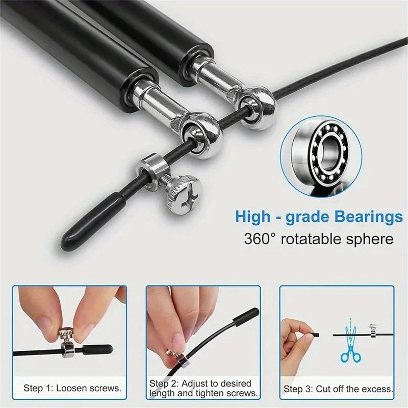 Tali Lompat Kecepatan Crossfit - Jump Rope Speed Bearing ulasan dan harga