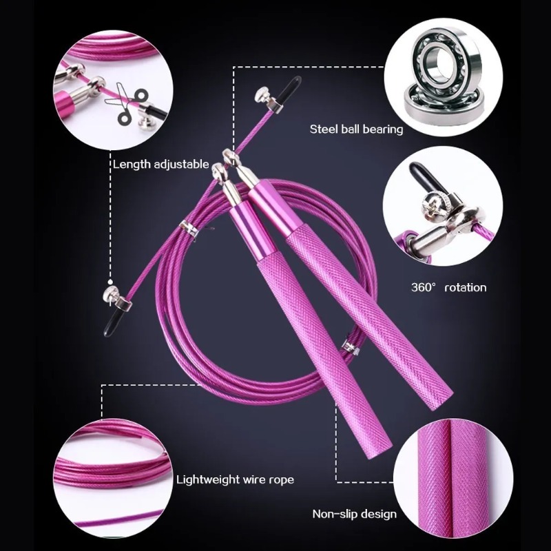 Tali Lompat Kecepatan Crossfit - Jump Rope Speed Bearing ulasan dan harga
