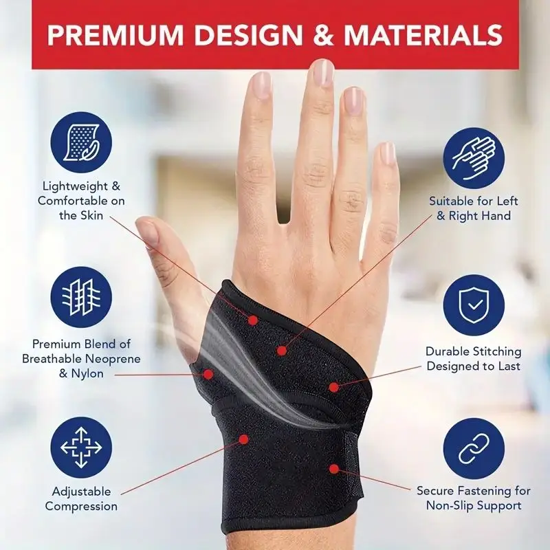 Pengekang pergelangan tangan d - Wrist Wrap Support ulasan dan harga
