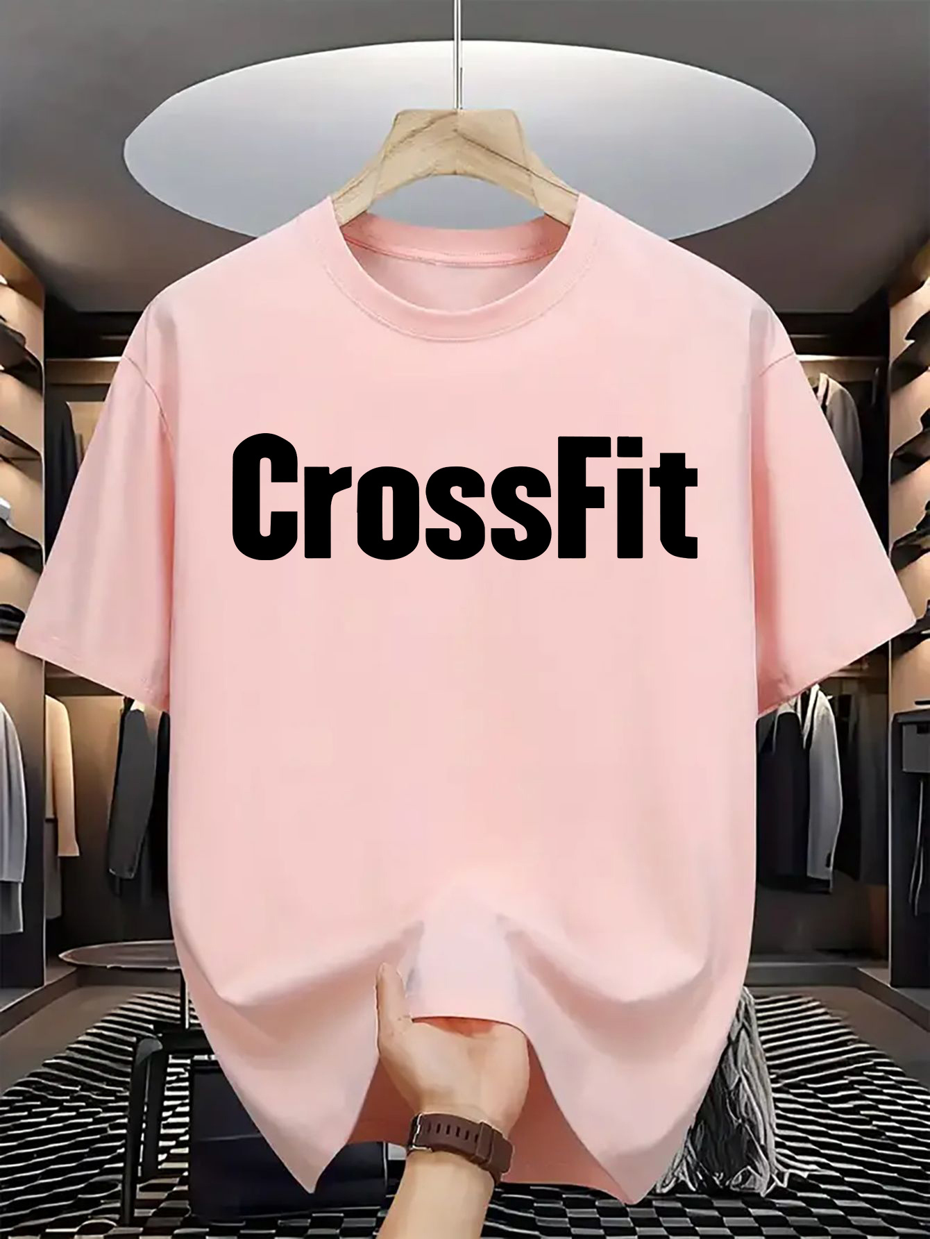 Atasan Kaus Lengan Pendek Lehe - Crossfit Mayhem ulasan dan harga