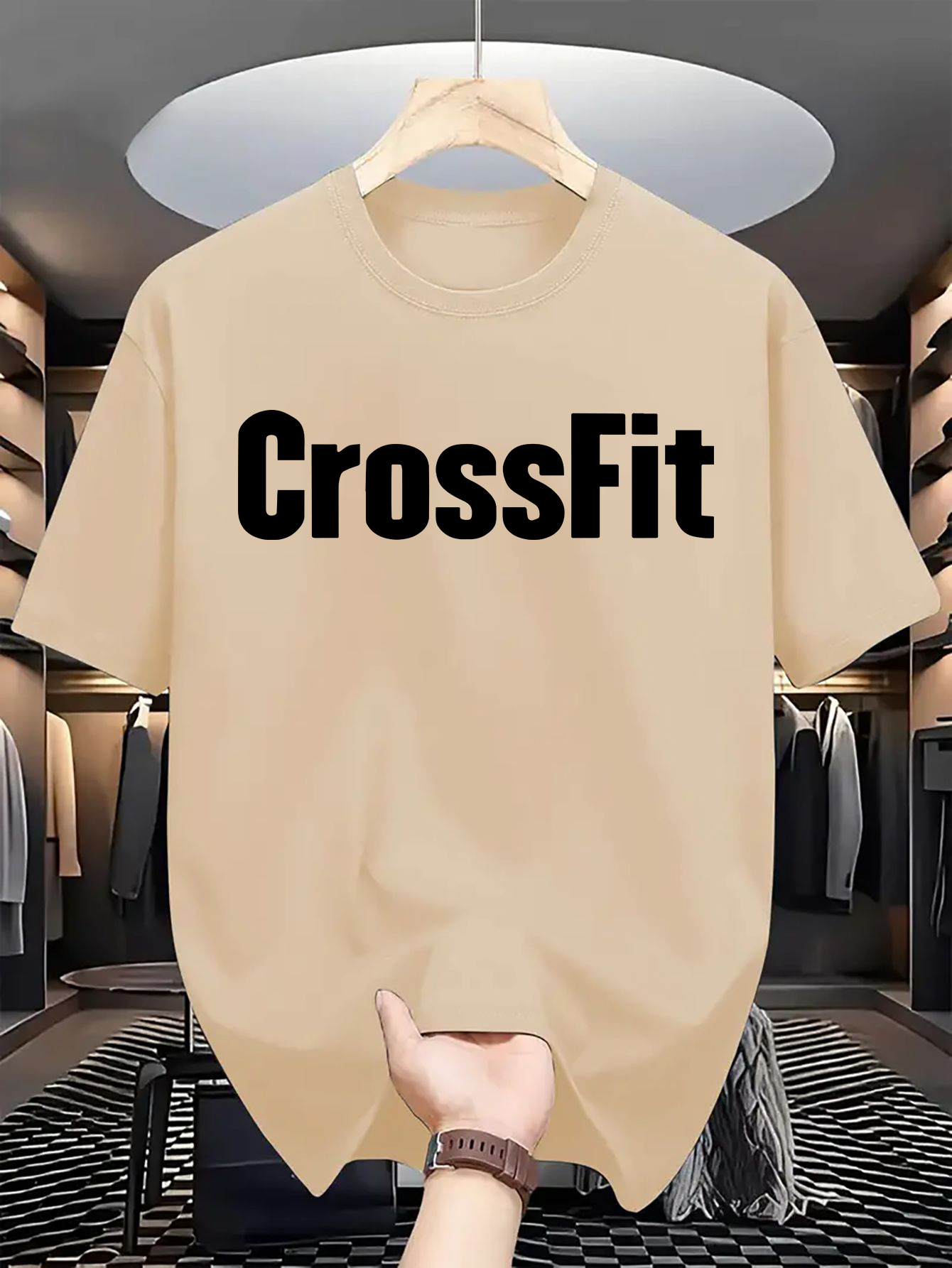 Atasan Kaus Lengan Pendek Lehe - Crossfit Mayhem ulasan dan harga