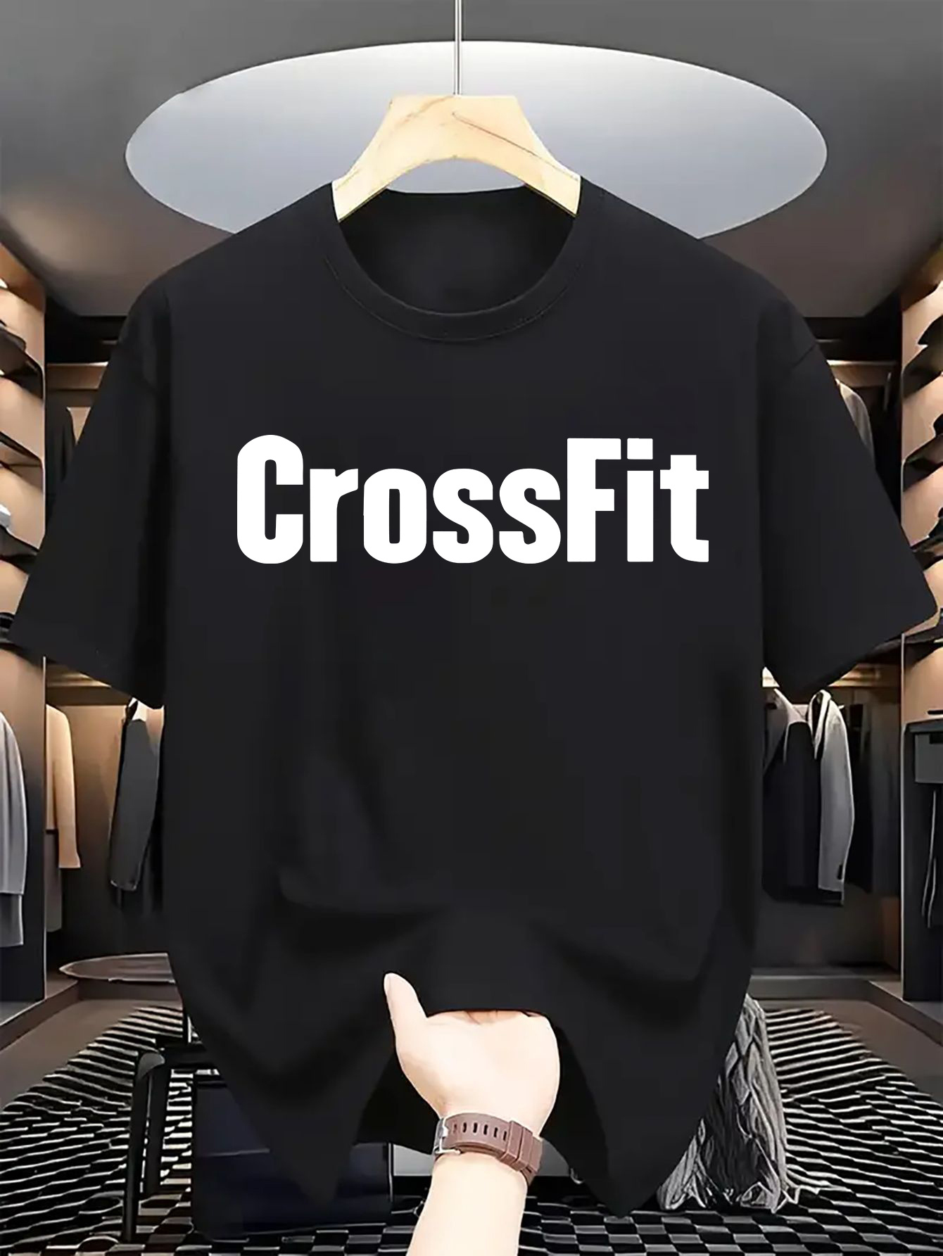 Atasan Kaus Lengan Pendek Lehe - Crossfit Mayhem ulasan dan harga