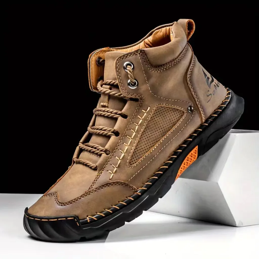 Sepatu Boots Pria Jahitan Tang - Crossfit Outdoor ulasan dan harga