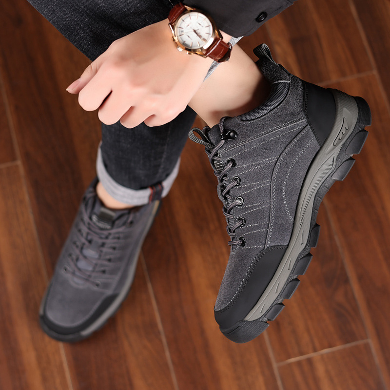Sepatu Kulit Musim Dingin Pria - Crossfit Outdoor ulasan dan harga