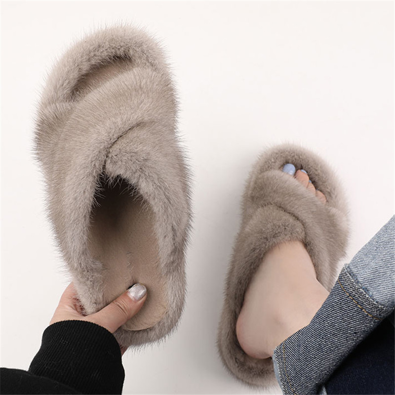 Sandal Bulu Mink untuk Wanita, - Crossfit Outdoor ulasan dan harga