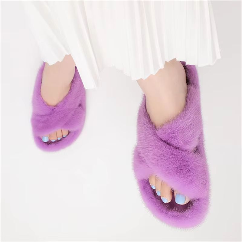 Sandal Bulu Mink untuk Wanita, - Crossfit Outdoor ulasan dan harga