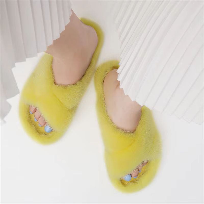 Sandal Bulu Mink untuk Wanita, - Crossfit Outdoor ulasan dan harga